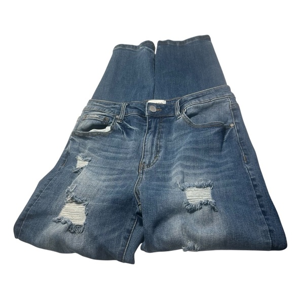 Insane Oene Distressed High Waist Straight Leg Jeans Sz 29 - Picture 3 of 12